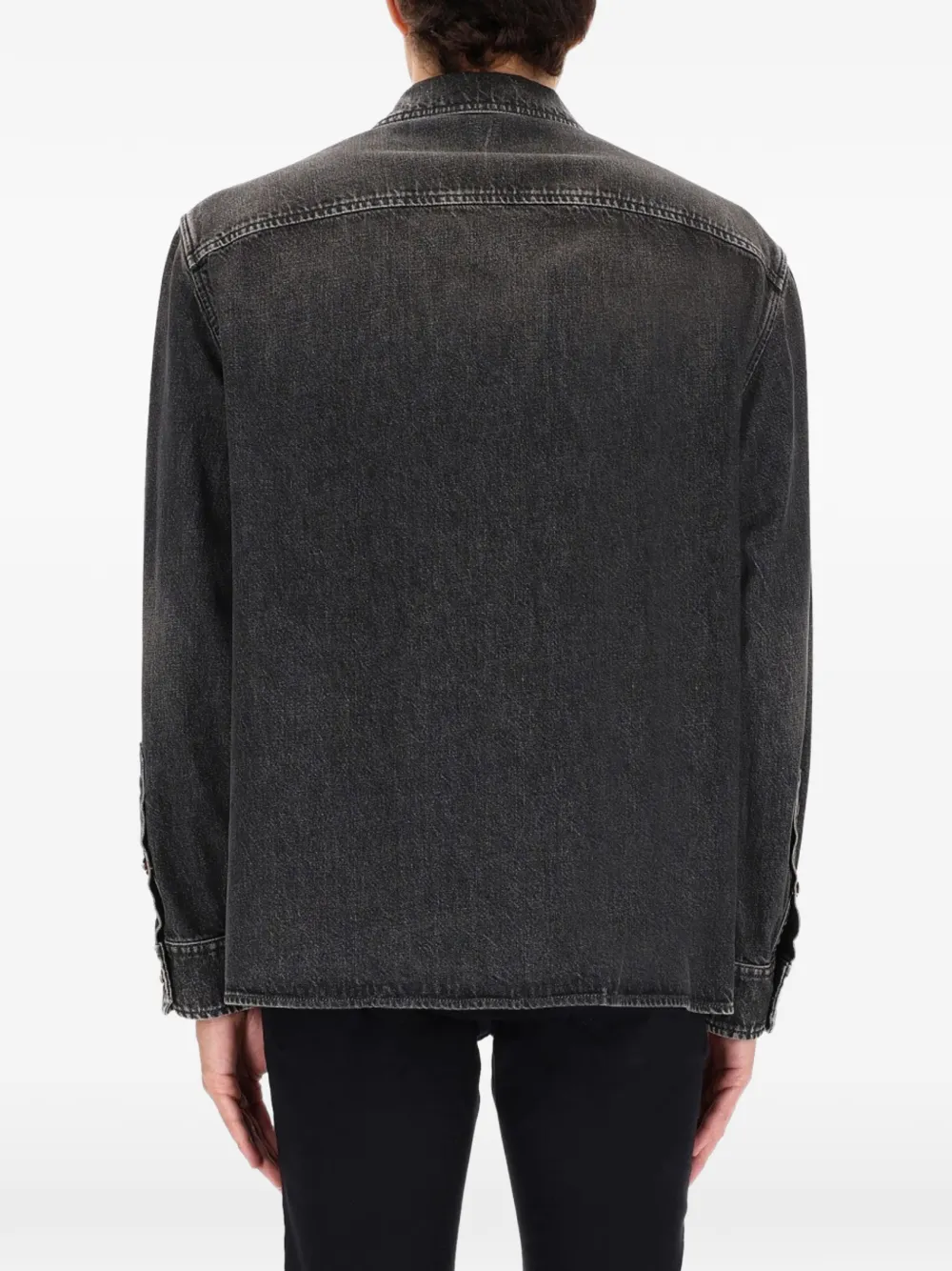 Versace Denim jack met rits Zwart