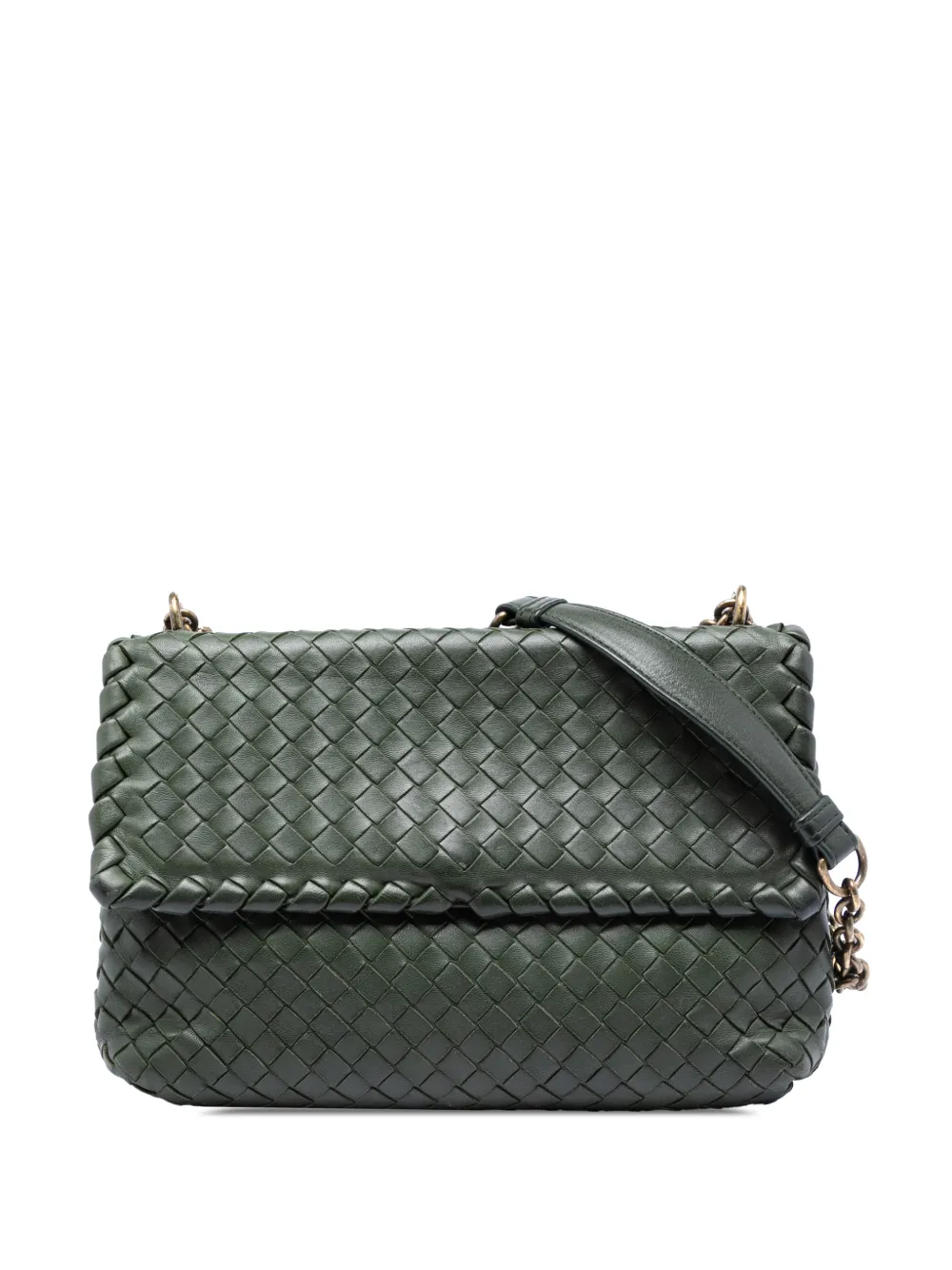 Bottega Veneta Pre-Owned 2012-2025 Small Nappa Intrecciato Olimpia shoulder bag - Verde