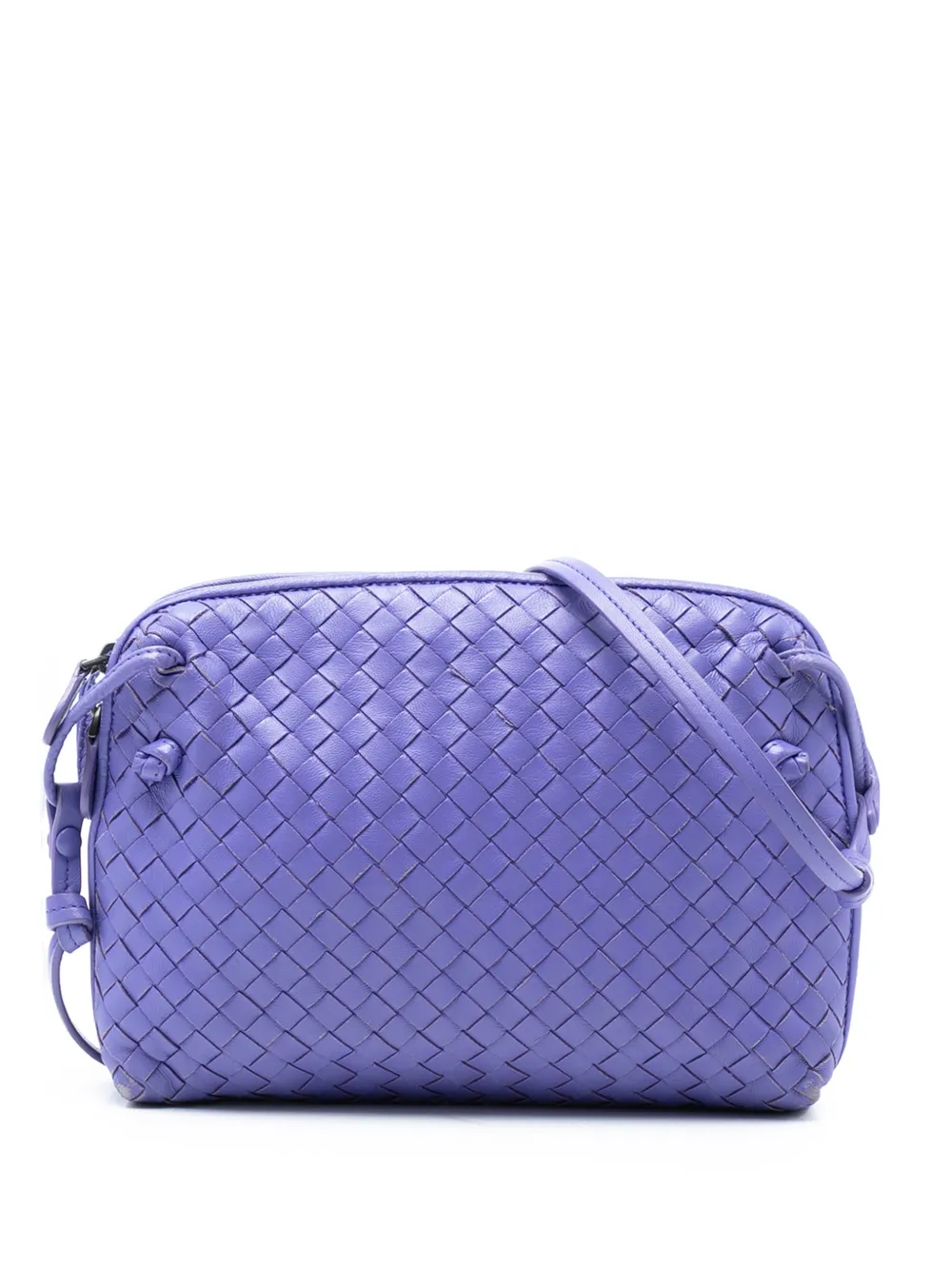 Bottega Veneta Pre-Owned 2012-2026 Nappa Intrecciato Nodini crossbody bag - Viola