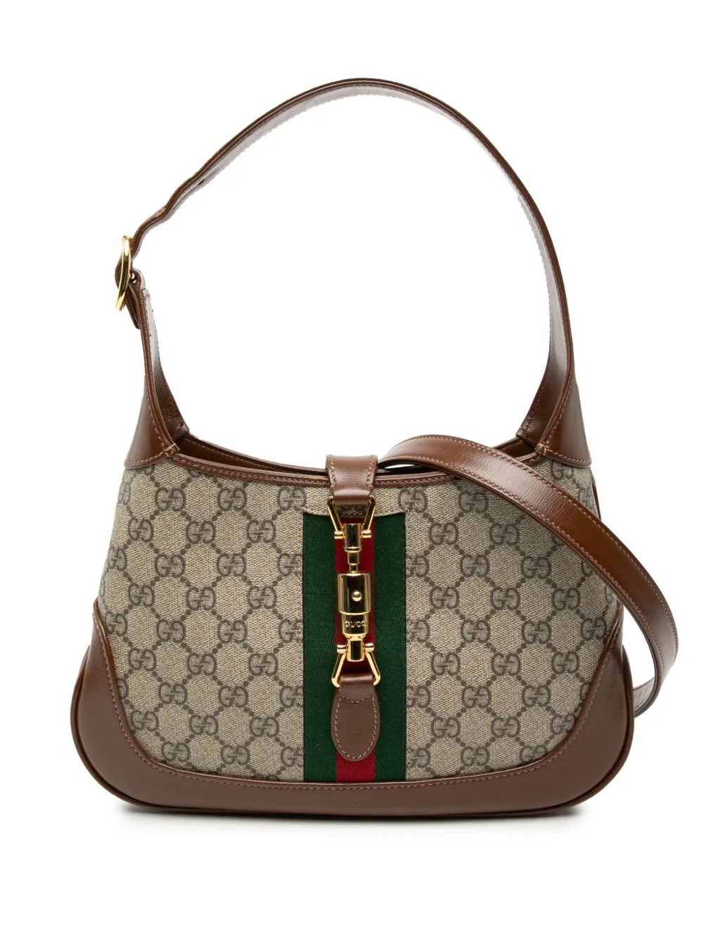 Gucci Pre-Owned 2000-2015 Small GG Supreme Web Jackie 1961 crossbody bag - Toni neutri