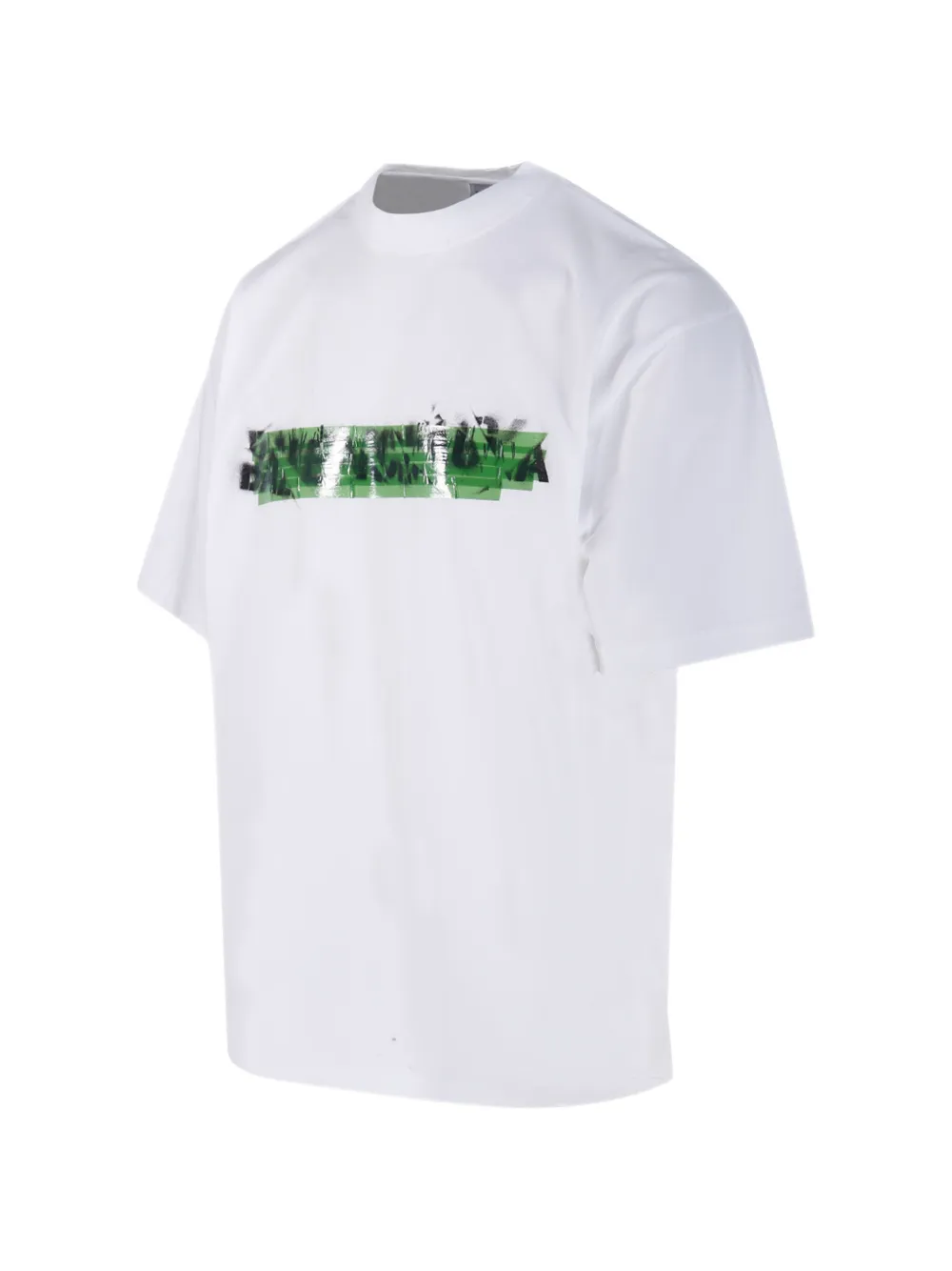 Balenciaga T-shirt met tape-effect en logo Wit