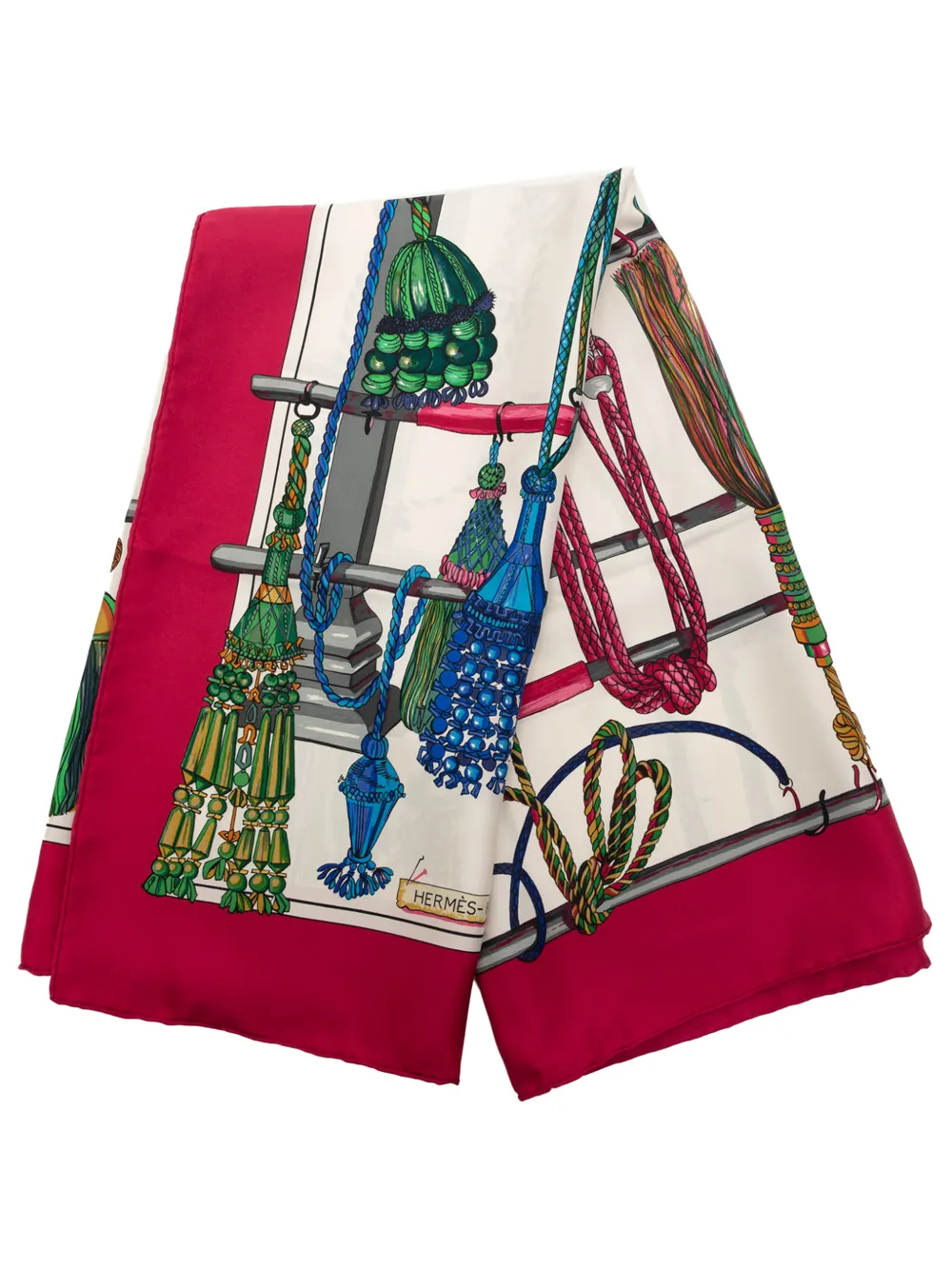 Hermès Pre-Owned 20th Century Passementerie Silk Scarf 90 scarves - Weiß