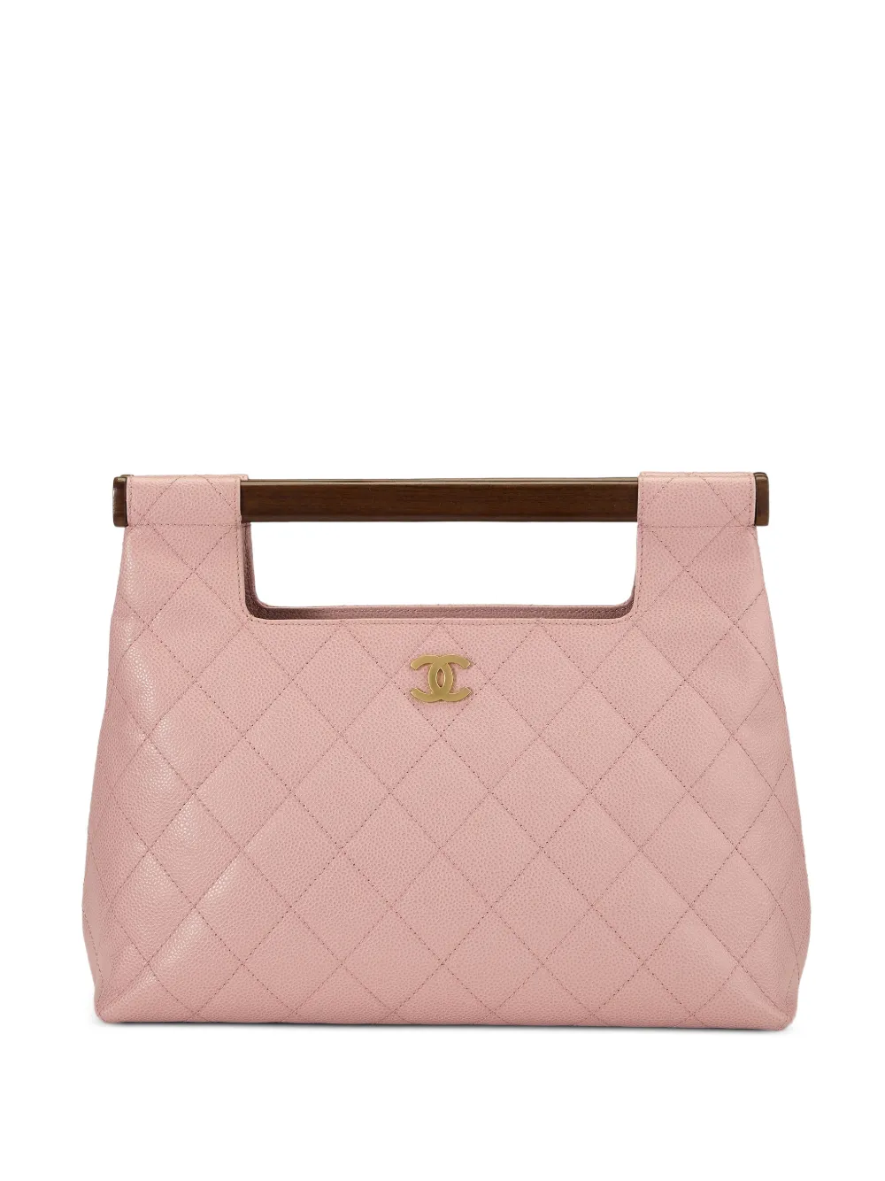 CHANEL Pre-Owned 2004 Barbie quilted wood-handle tote bag - Rosa