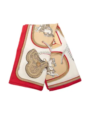 Hermès Pre-Owned 2010s カレ 90 l'entente Cordiale シルクスカーフ