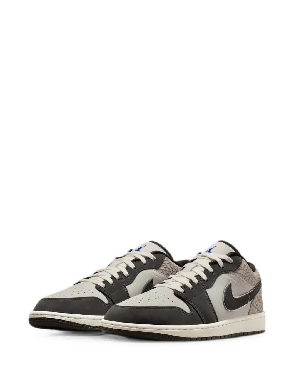 Jordan elephant-print Air 1 Low SE lace-up sneakers Grijs