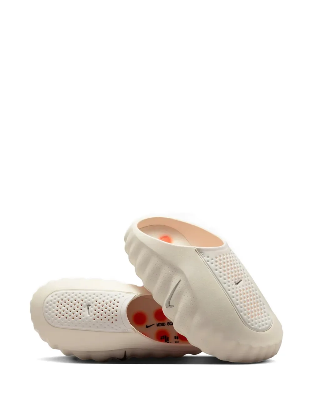 Nike Mind 001 perforated mules Beige