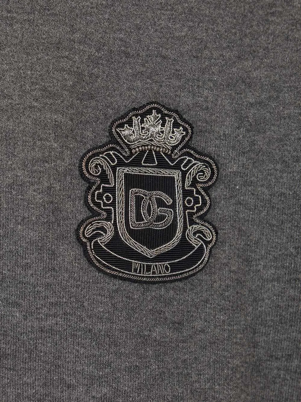 Dolce & Gabbana Hoodie met logopatch Grijs