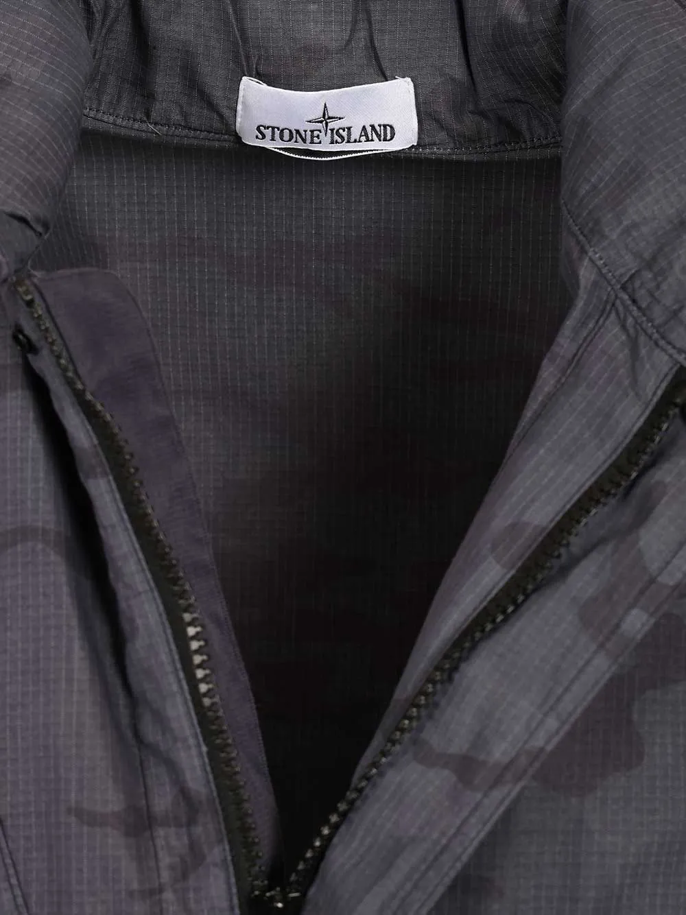 Stone Island Ripstop jack met camouflageprint Grijs