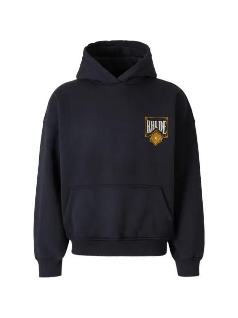 RHUDE logo-print hoodie