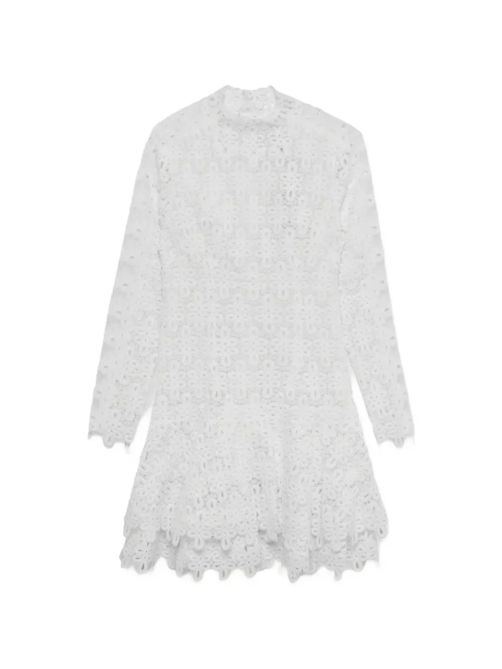 Simkhai guipure-lace long-sleeve dress - Bianco