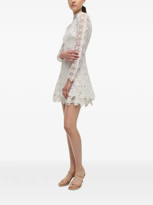 guipure lace long sleeve dress Justyna Black Rhinestone Guipure Lace Maxi Dress