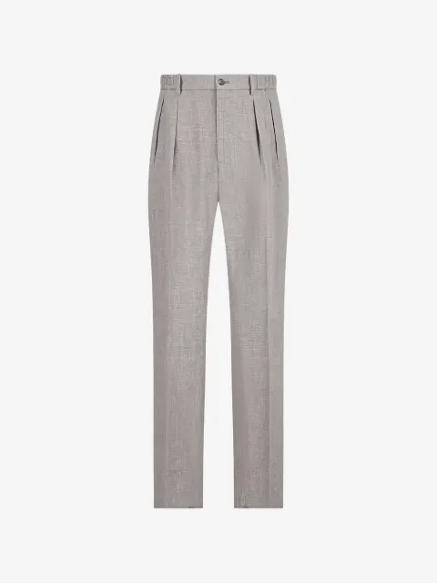 Tagliatore pleated straight-leg trousers