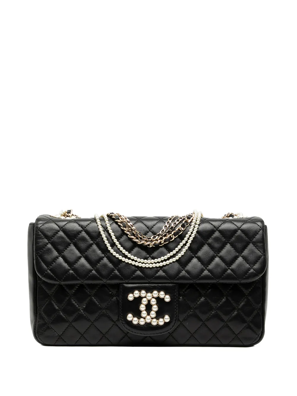 CHANEL Pre-Owned 2008-2009 CC Quilted Lambskin Westminster Flap shoulder bag - Nero