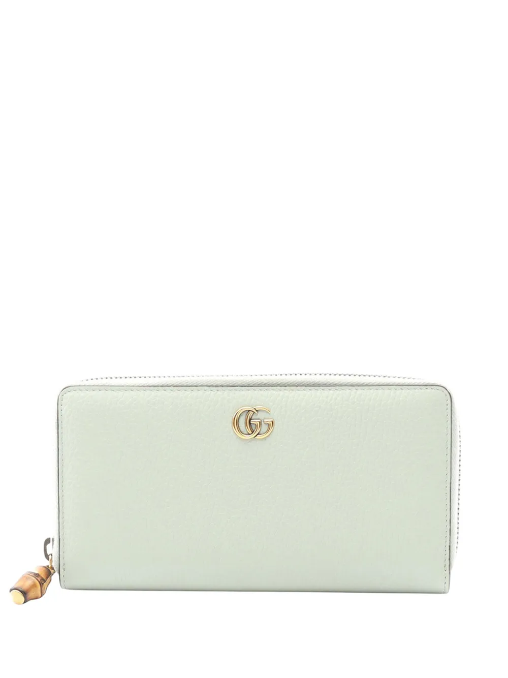 Gucci Pre-Owned 2016-2026 Leather Bamboo Wallet long wallets - Verde