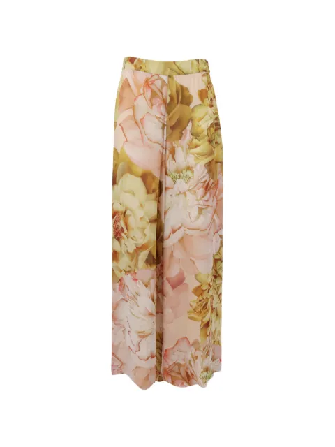Clips floral-print trousers