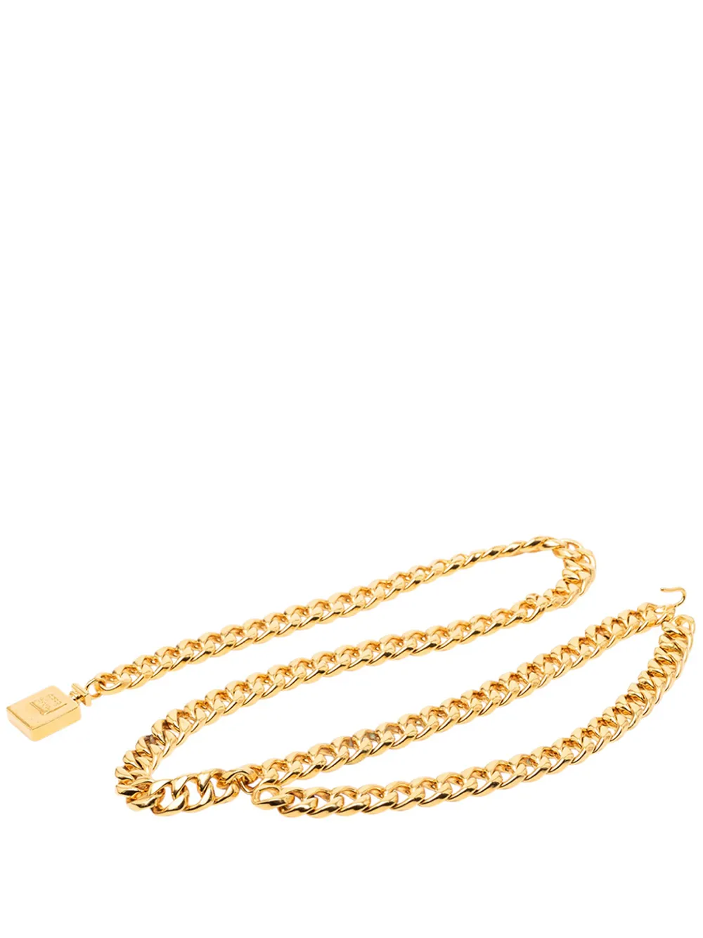 CHANEL Pre-Owned 1970-1980 Gold Plated Perfume Bottle Charm Chain belt - Oro