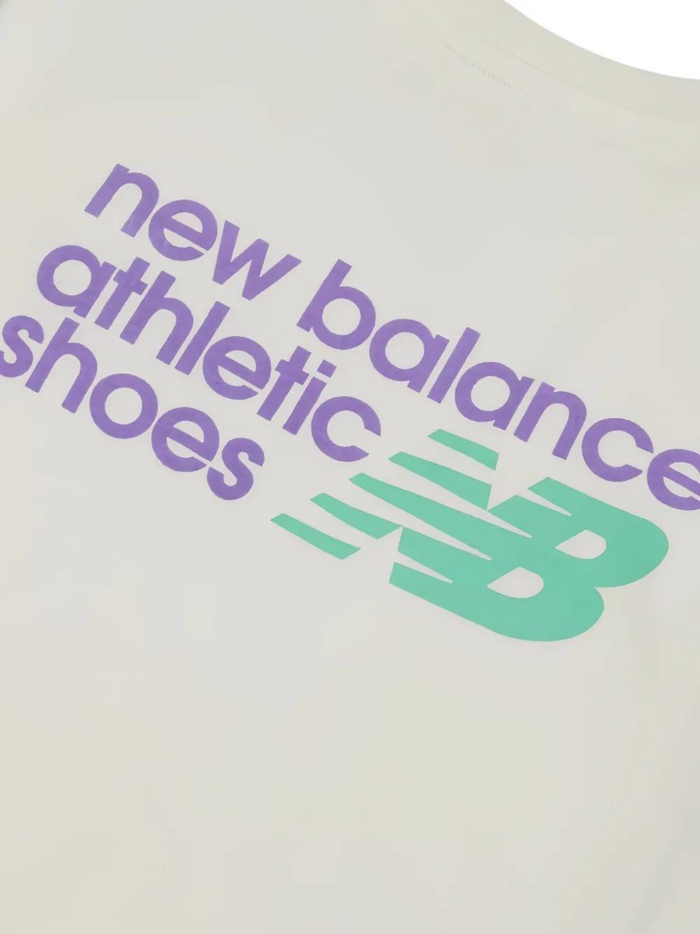 New Balance Kids T-shirt met logoprint Beige