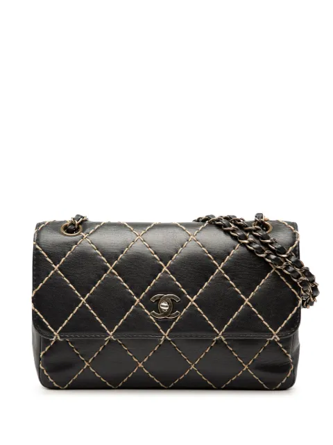 CHANEL Pre-Owned CC Wild Stitch Flap skuldertaske i kalveskind fra 2000-2002