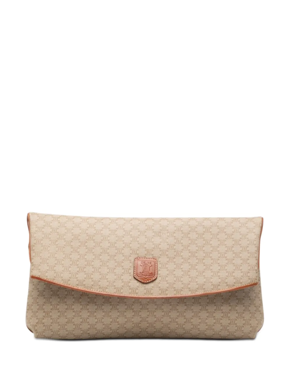 Celine Pre-Owned 2005 Macadam Coated Canvas clutch bag - Toni neutri