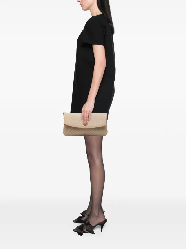 Céline CELINE Macadam Canvas クラッチ　セリーヌ Celine Pre-Owned 2005 Macadam Coated Canvas Clutch Bag | Neutrals