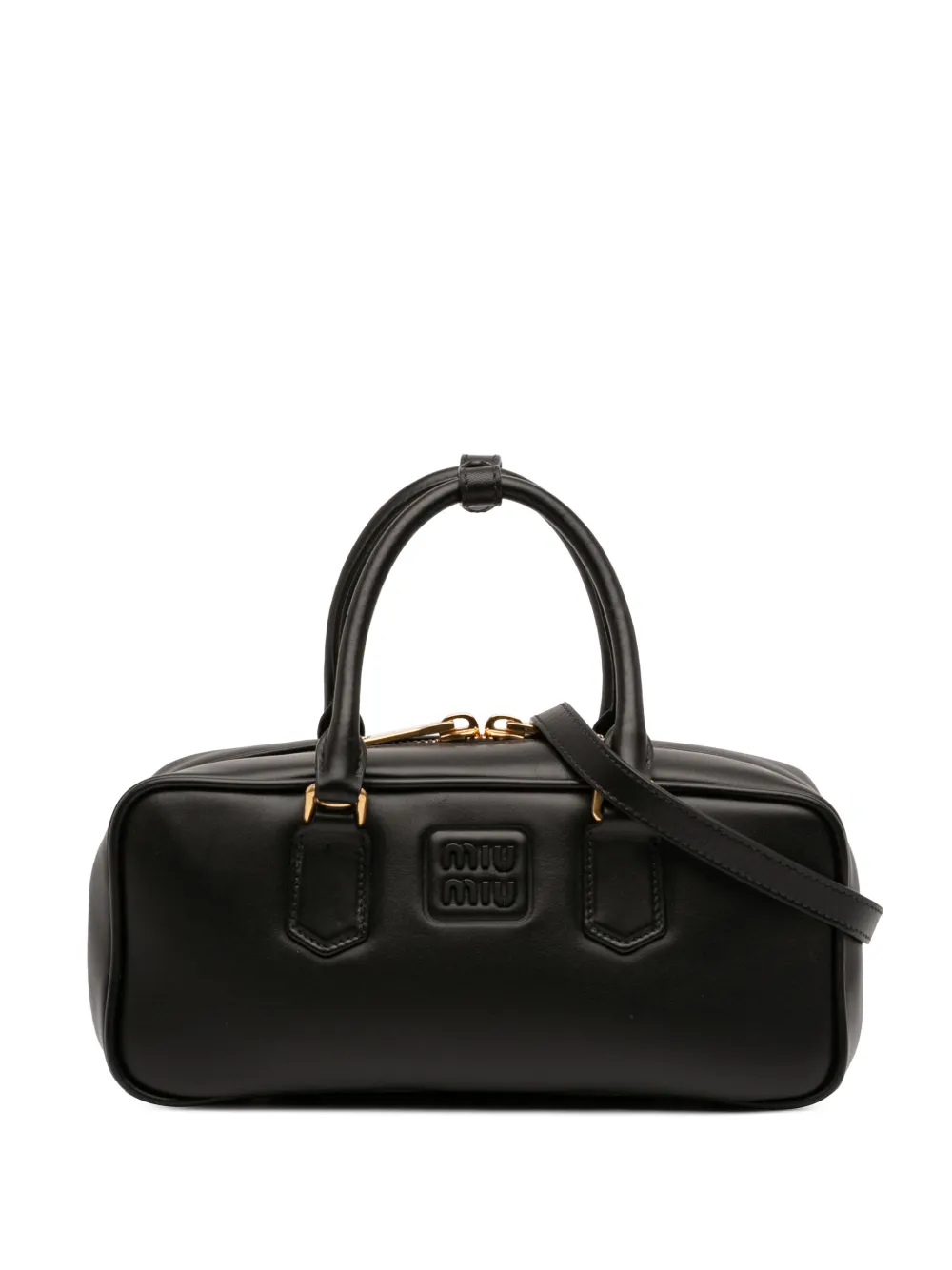 Miu Miu Pre-Owned 2020-2026 Leather Arcadie satchel - Nero