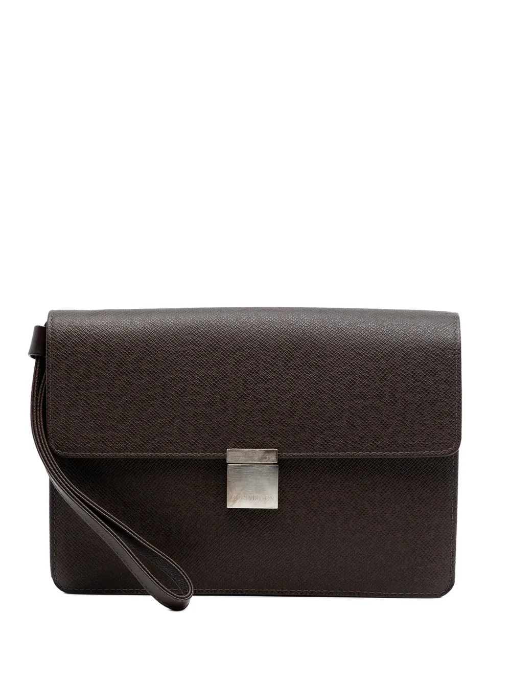 Louis Vuitton Pre-Owned 2004 Taiga Selenga clutch bag - Marrone