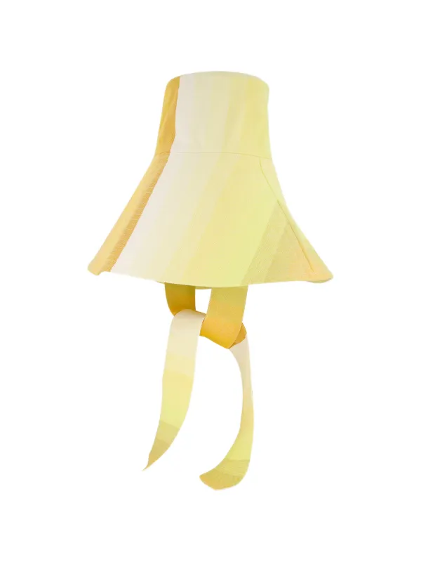 Marrakshi Life Striped Sun Hat in Yellow