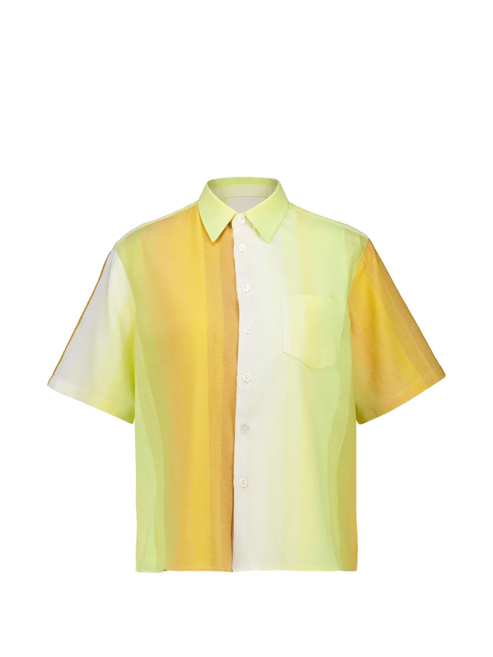 Marrakshi Life striped short-sleeved shirt - Verde