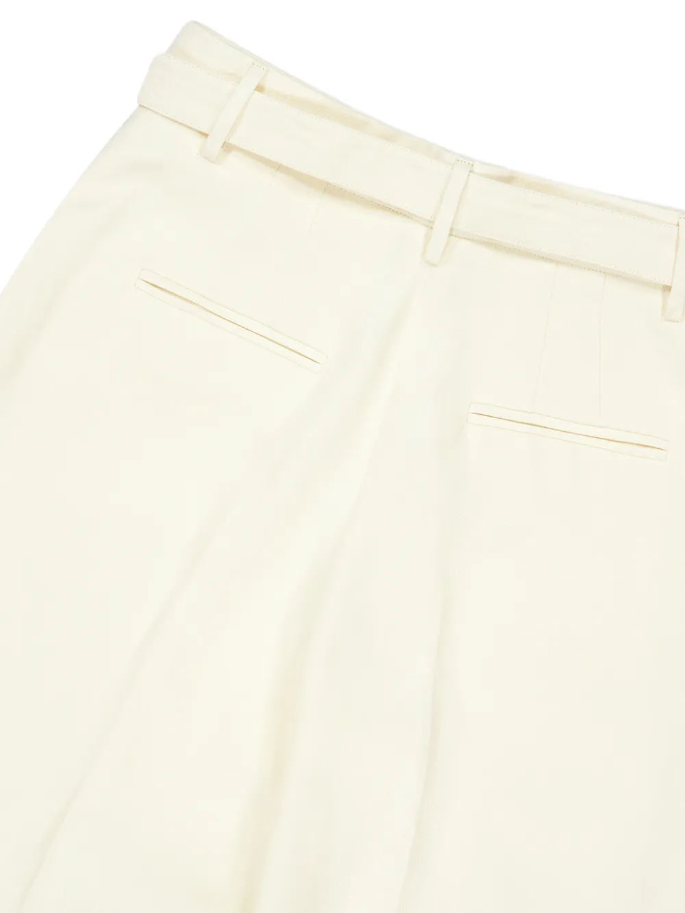 Gabriela Hearst Norman broek met ceintuur Beige