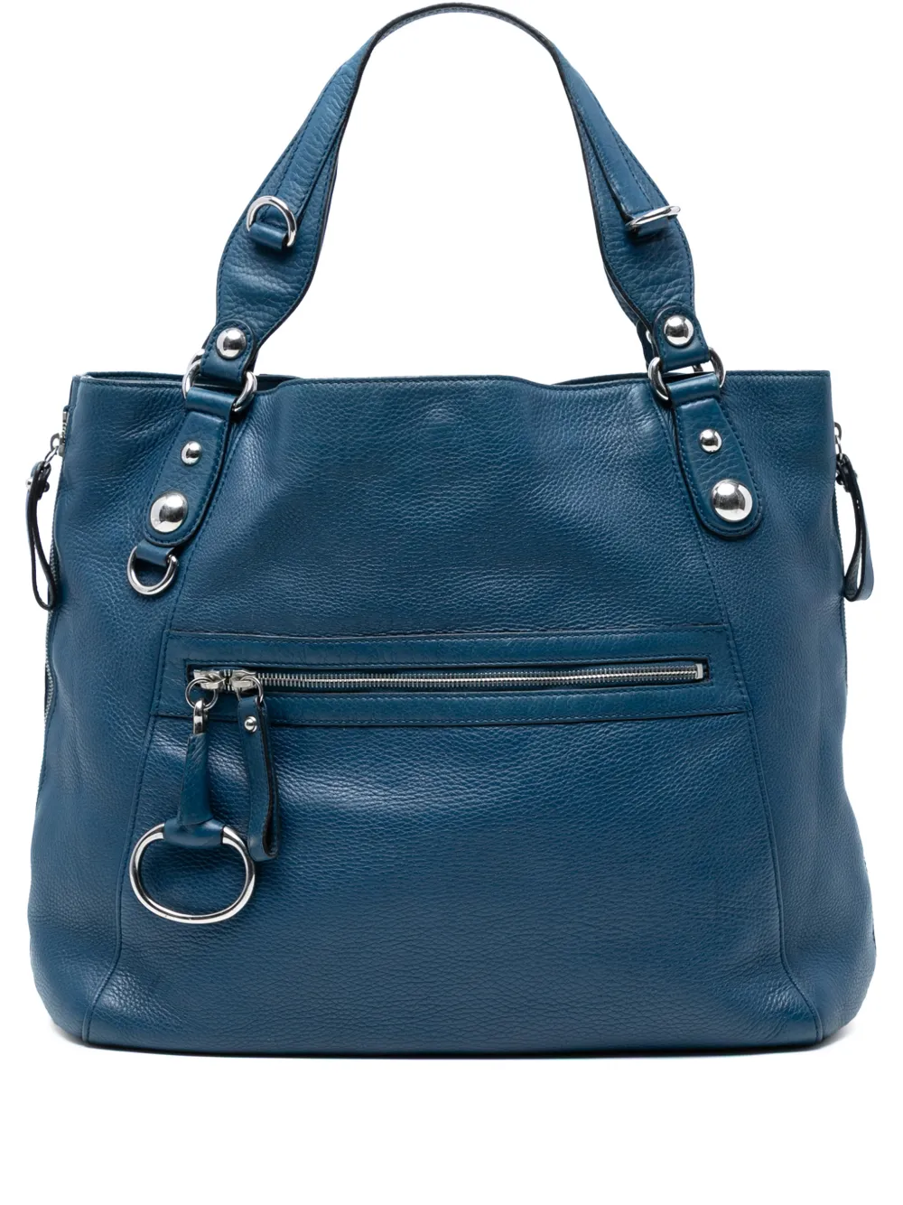 Gucci Pre-Owned 2016-2025 Large Leather Icon Bit Zip tote bag - Blu