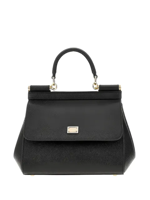 Dolce & Gabbana small Sicily grained leather tote bag