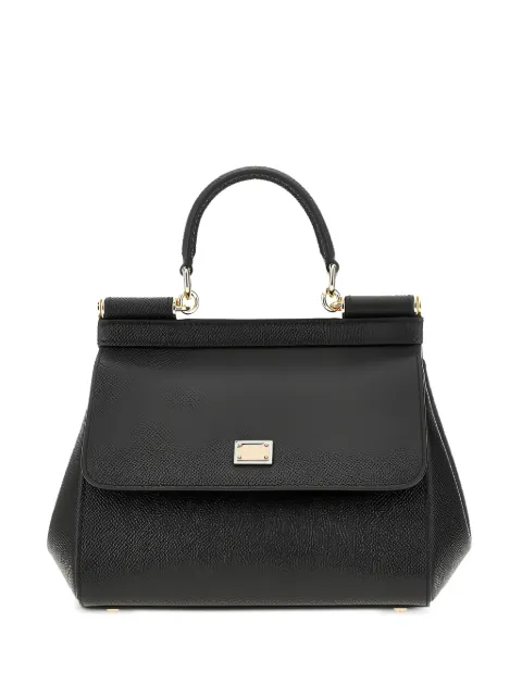 Dolce & Gabbana small Sicily grained leather tote bag