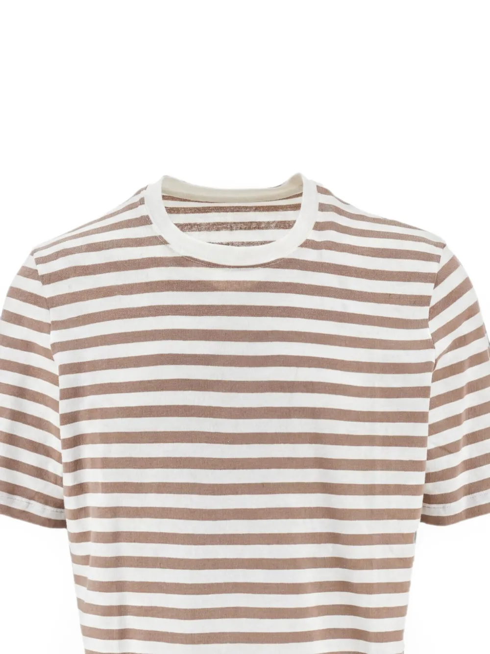 Majestic Filatures Gestreept T-shirt Beige