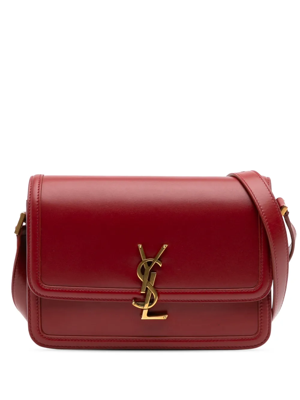Saint Laurent Pre-Owned 2020 Medium Calfskin Solferino Satchel In Box crossbody bag - Red