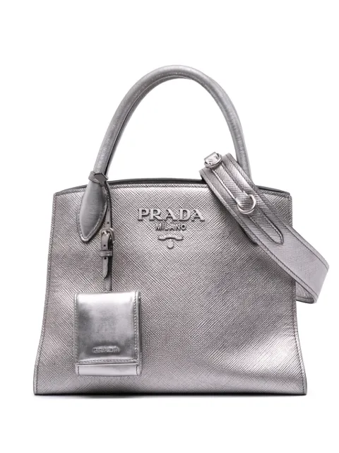 Prada Pre-Owned 2010-2025 Small Saffiano Cuir Monochrome Top Handle Tote satchel