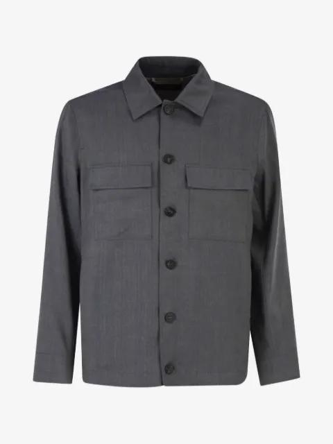 Peserico sobrecamisa con bolsillos de parche