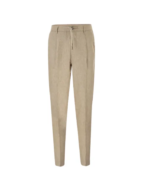 Peserico drawstring-waist tapered trousers