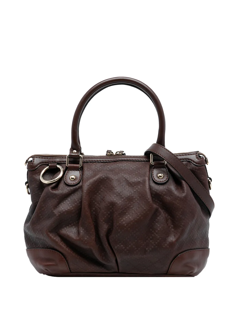 Gucci Pre-Owned 2016-2025 Diamante Calfksin Sukey satchel - Marrone