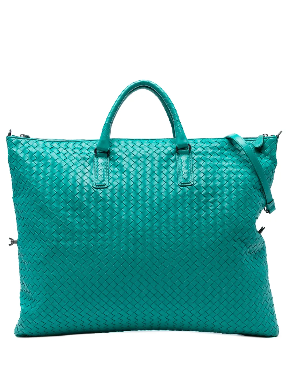 Bottega Veneta Pre-Owned 2010 Maxi Nappa Intrecciato Convertible Tote travel bag - Blau
