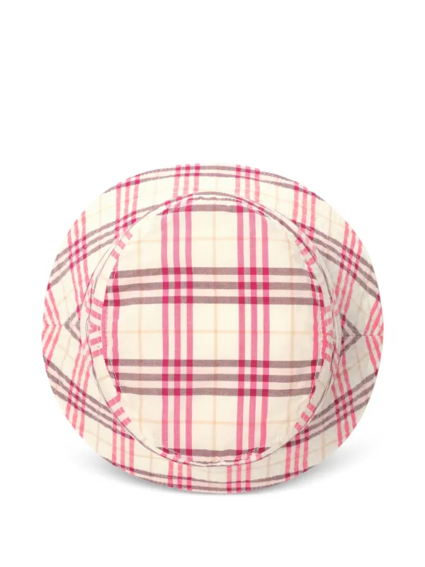Burberry Kids チェック バケットハット | ニュートラル | FARFETCH JP