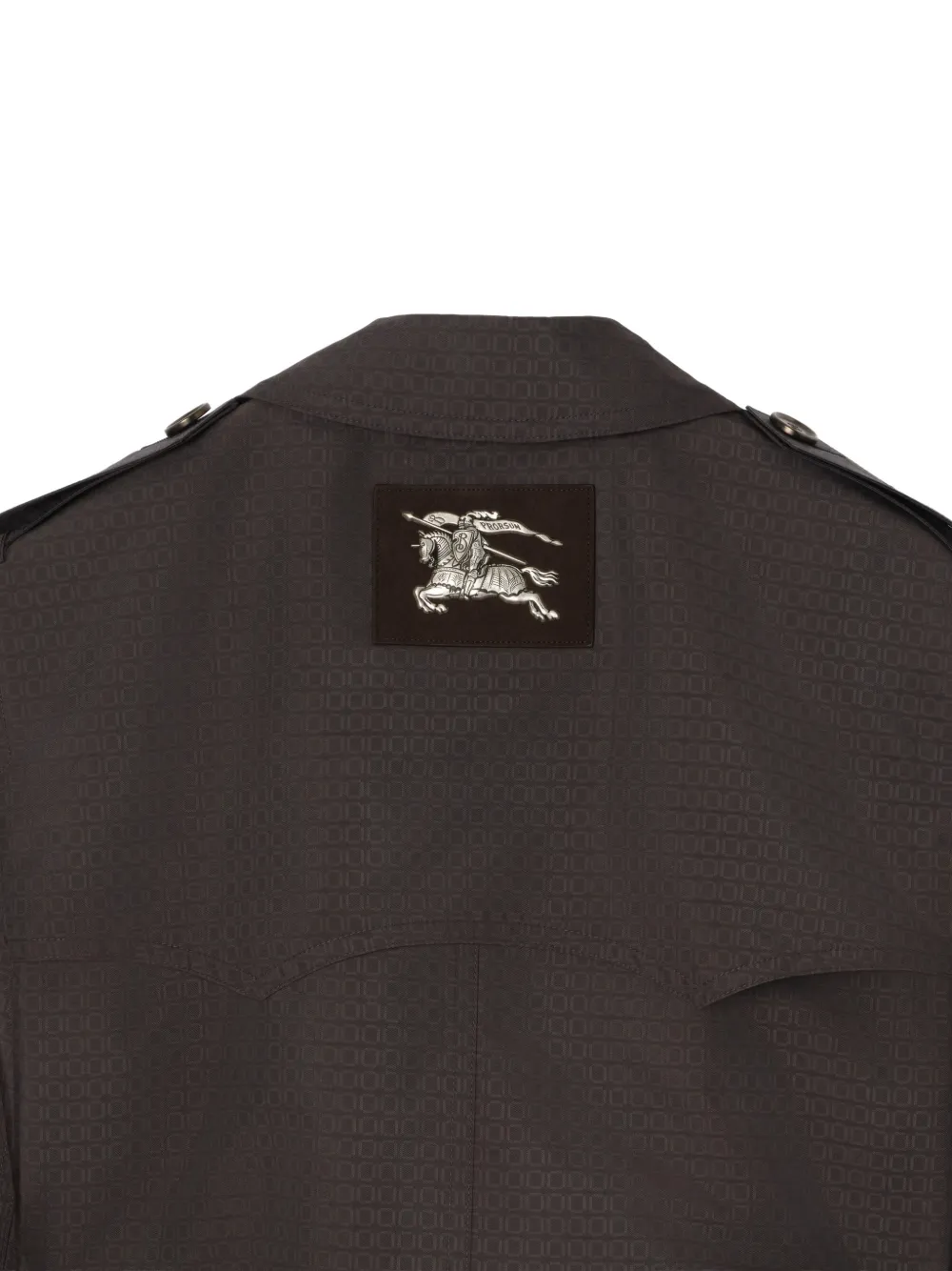 Burberry Foxfield geometrische trenchcoat van nylonblend Bruin