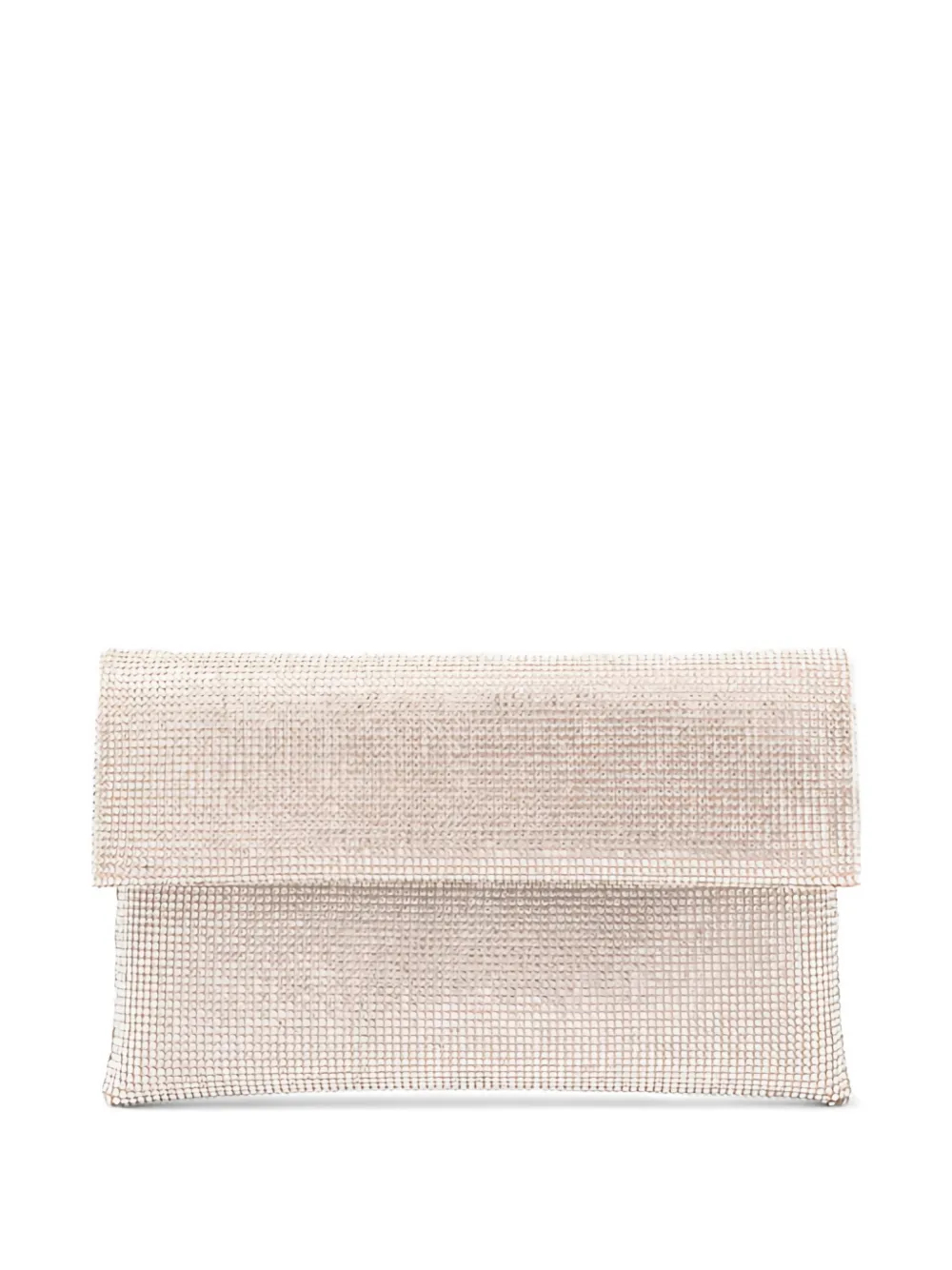 TWENTY FOURHAITCH Nyalis crystal-embellished clutch bag - Argento