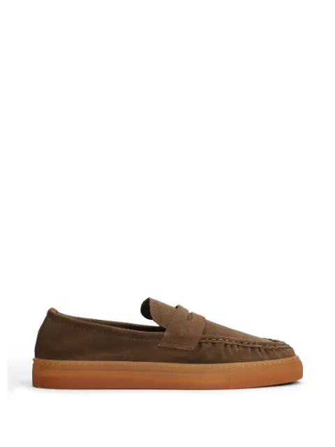 Copenhagen suede penny loafers