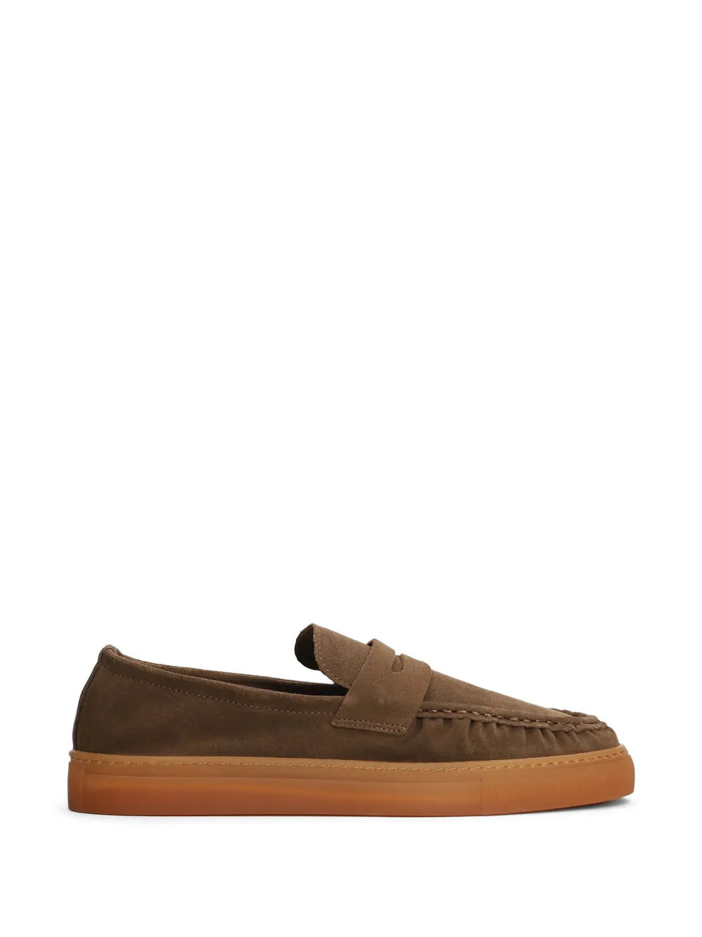 Copenhagen suede penny loafers - Marrone