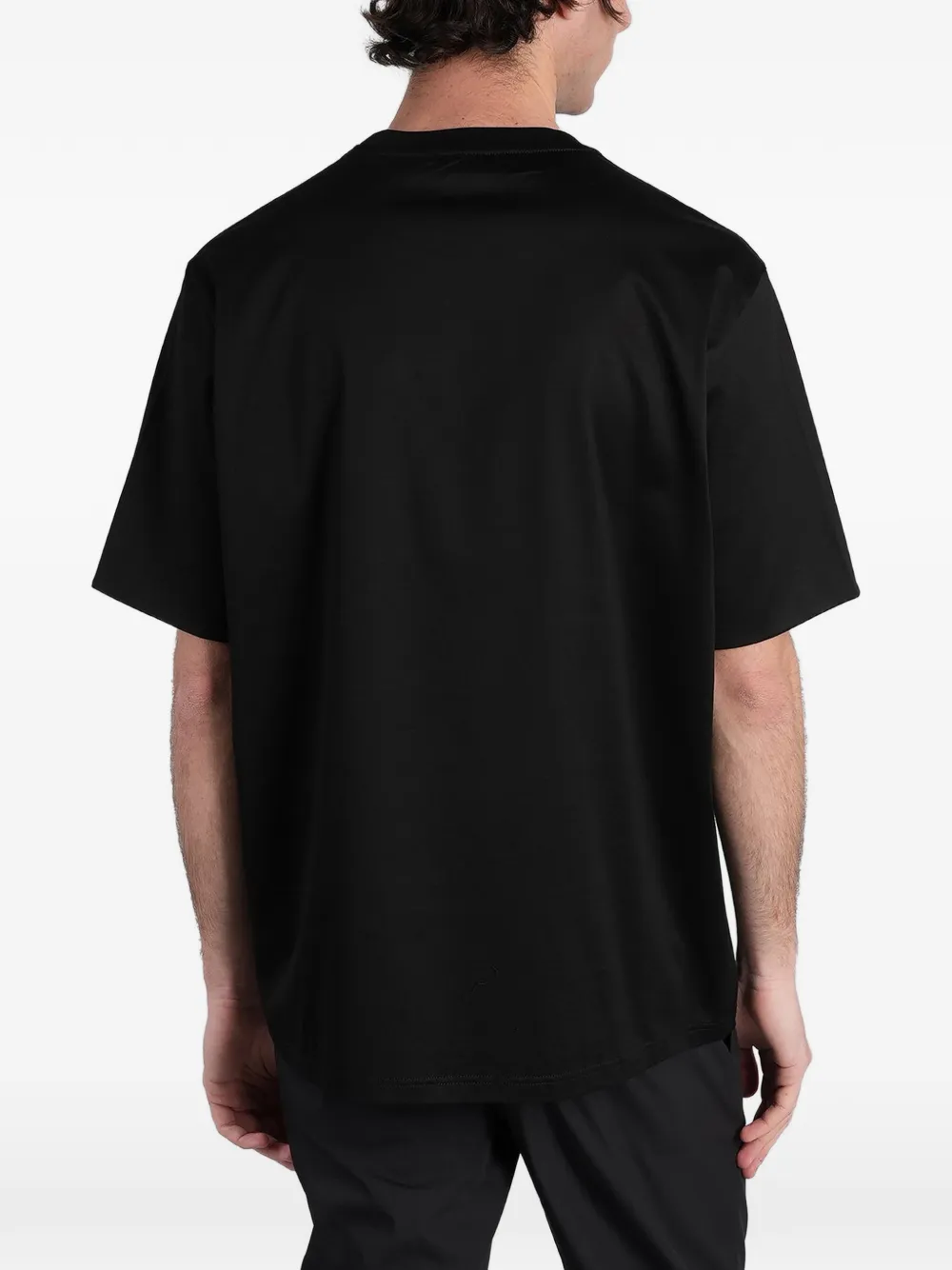 Low Brand T-shirt met krijtstreep Zwart