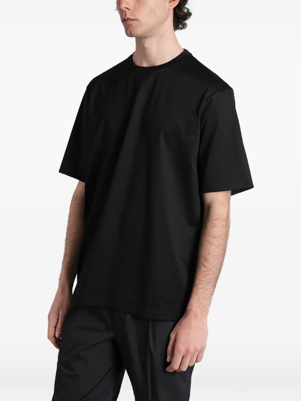 Low Brand T-shirt met krijtstreep Zwart