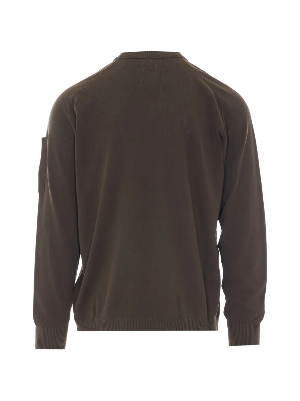 C.P. Company Trui met Lens-detail en ronde hals Groen