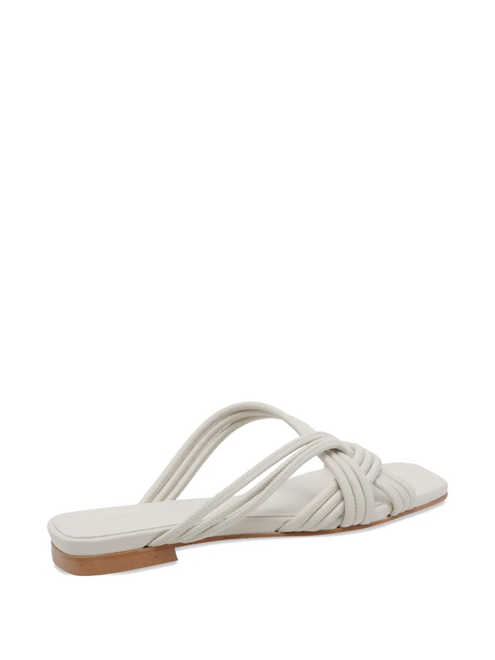 ANGEL ALARCON Sandalen met vierkante neus en bandje Beige