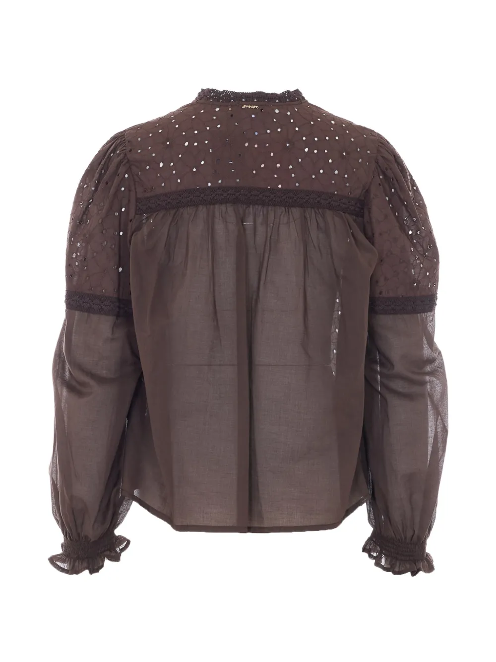 TWINSET Shirt met borduurwerk Bruin