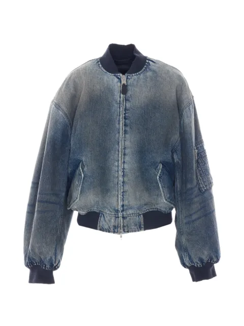 Balenciaga faded-effect bomber jacket